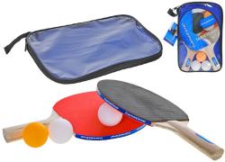 Pálky na stolní tenis Gametime ping pong set se 3 míčky v pouzdře na zip