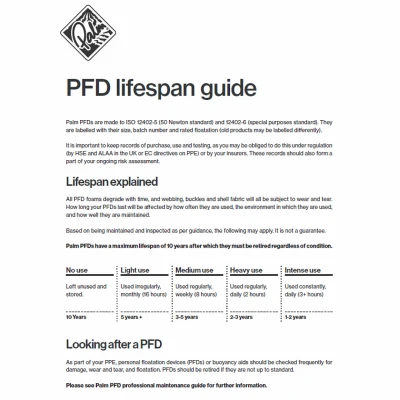 Palm HYBRID PFD záchranná vesta