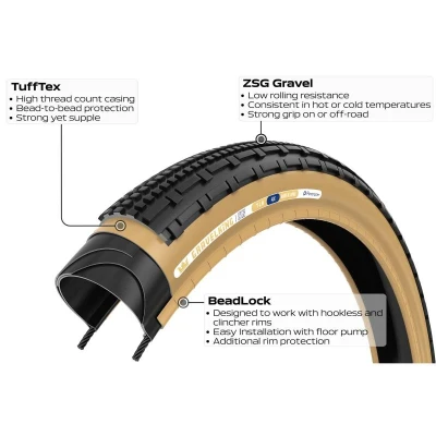 PANARACER Plášť GRAVELKING SK 700x40 Černá/hnědá