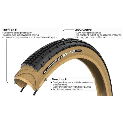 PANARACER Plášť GRAVELKING SK R 700x35 Černá/amber