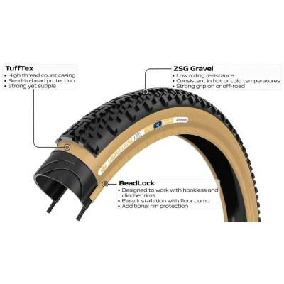 PANARACER Plášť GRAVELKING X1 700x40 Černá/hnědá