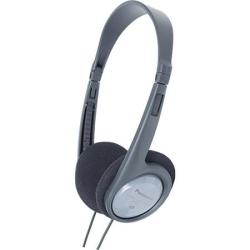 Panasonic RP-HT090E-H, drátové sluchátka, přes hlavu, 3,5mm jack, 6,3mm jack, kabel 5m, ovládání hlasitosti, šedá Panasonic RP-HT090E-H, drátové sluchátka, přes hlavu, 3,5mm jack, 6,3mm jack, kabel 5m, ovládání hlasitosti, šedá
