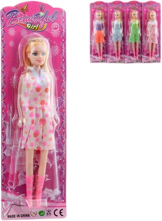 Panenka blondýnka 26cm fashion módní letní šaty 4 druhy