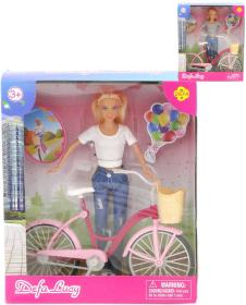 Panenka Defa Lucy 29cm set s jízdním kolem plast v krabici Panenka Defa Lucy 29cm set s jízdním kolem plast v krabici