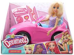 Panenka Dreameez 29cm herní set a autem růžový kabriolet plast