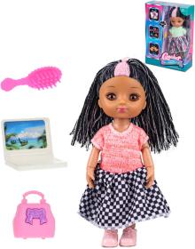 Panenka fashion 16cm herní set s notebookem a doplňky 2 barvy Panenka fashion 16cm herní set s notebookem a doplňky 2 barvy