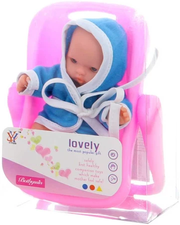 Panenka miminko 10cm v župánku 6 druhů set s doplňky