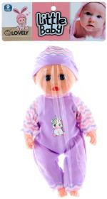 Panenka miminko 28cm batole v oblečku na baterie Zvuk 2 druhy