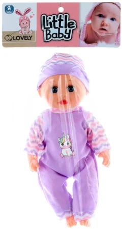 Panenka miminko 28cm batole v oblečku na baterie Zvuk 2 druhy