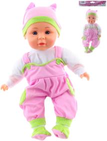 Panenka miminko růžový tepláky měkké tělíčko na baterie Zvuk Panenka miminko růžový tepláky měkké tělíčko na baterie Zvuk