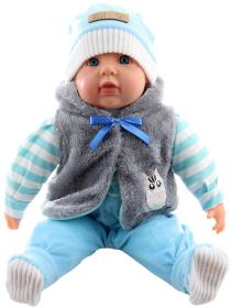 Panenka miminko velké Kluk měkké tělíčko zimní obleček Panenka miminko velké Kluk měkké tělíčko zimní obleček