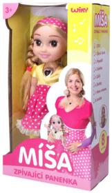 Panenka Míša Růžičková zpívající na baterie plast v krabici Světlo Zvuk CZ
