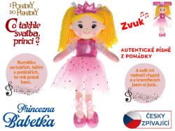Panenka princezna Babetka látková Co takhle svatba, princi? zpívá na baterie CZ Zvuk