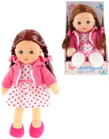 Panenka Sofinka hnědé vlásky 31cm měkké tělo na baterie mluví česky CZ Zvuk Panenka Sofinka hnědé vlásky 31cm měkké tělo na baterie mluví česky CZ Zvuk