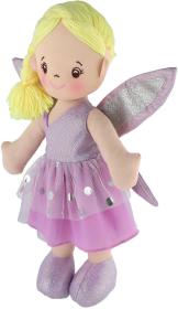 Panenka soft hadrová víla Fialka 40cm látková měkké tělo s křídly