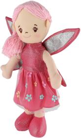 Panenka soft hadrová víla Pivoňka 40cm látková měkké tělo s křídly