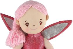 Panenka soft hadrová víla Pivoňka 40cm látková měkké tělo s křídly