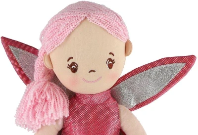 Panenka soft hadrová víla Pivoňka 40cm látková měkké tělo s křídly