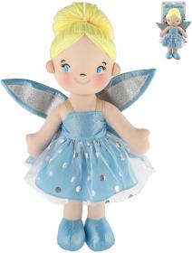 Panenka soft hadrová víla Pomněnka 40cm látková měkké tělo s křídly Panenka soft hadrová víla Pomněnka 40cm látková měkké tělo s křídly