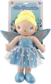 Panenka soft hadrová víla Pomněnka 40cm látková měkké tělo s křídly