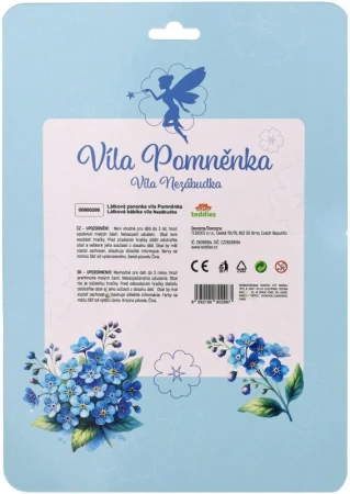 Panenka soft hadrová víla Pomněnka 40cm látková měkké tělo s křídly