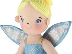 Panenka soft hadrová víla Pomněnka 40cm látková měkké tělo s křídly