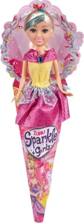 Panenka Sparkle Girlz princezna 28cm v kornoutu 4 druhy