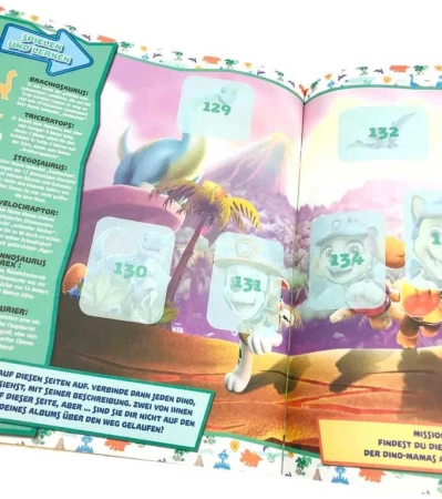 PANINI Zberateľský album Tlapková patrola DINO s aktivitami a samolepkami