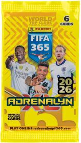 PANINI FIFA 365 2025/2026 Sběratelské karty 6ks Adrenalyn XL booster