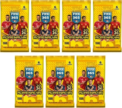 PANINI FIFA 365 2026 Adrenalyn XL sběratelské karty 42ks plechovka 2 barvy