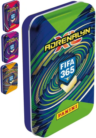 PANINI FIFA 365 2027 Adrenalyn XL sběratelské karty 24ks plechovka 4 barvy