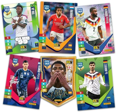 PANINI FIFA 365 2027 Adrenalyn XL sběratelské karty 24ks plechovka 4 barvy