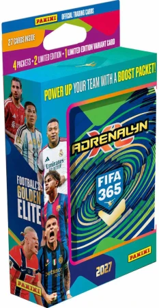 PANINI FIFA 365 2027 Adrenalyn XL sběratelské karty 24ks plechovka 4 barvy