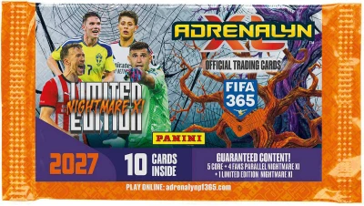 PANINI FIFA 365 2027 sběratelské karty 10ks Adrenalyn Nightmare XL booster