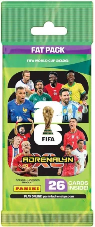 PANINI FIFA World Cup 2026 sběratelské karty Adrenalyn XL Fatpack 3x booster PANINI FIFA World Cup 2026 sběratelské karty Adrenalyn XL Fatpack 3x booster