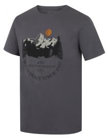 Husky Tee Moon M dark grey pánské bavlněné triko