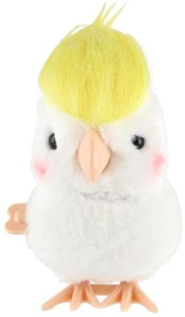Papagáj na natáčanie poskakujúci vtáčik na kľúčik plast/plyš