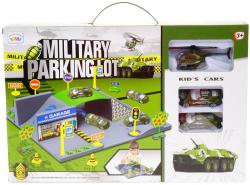 Parkoviště vojenský herní army set se 2 auty a vrtulníkem s doplňky Parkoviště vojenský herní army set se 2 auty a vrtulníkem s doplňky