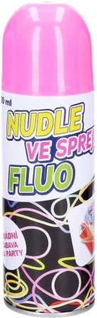 Party nudle ve spreji Fluo 250ml doplněk na KARNEVAL 5 barev