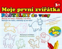 Pastelky do vany moje první zvířátka set 10ks s houbičkou smývatelné