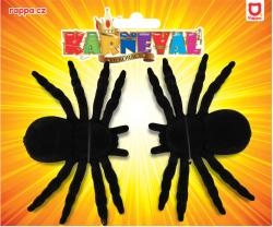 Pavouk černý 11cm halloween dekorace set 2ks na kartě