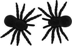 Pavouk černý 11cm halloween dekorace set 2ks na kartě