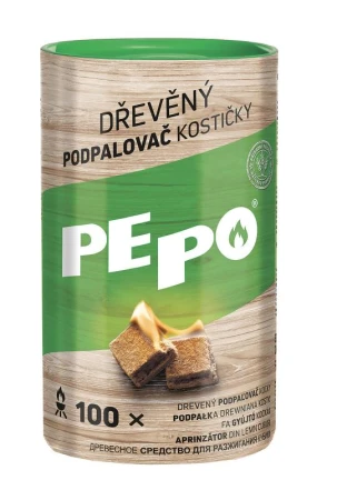 Pe-po Podpalovač kostičky dřevěné (100ks) Pe-po Podpalovač kostičky dřevěné (100ks)