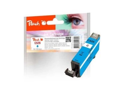 Peach Kompatibilní cartridge Canon CLI-526C, Cyan, 9 ml Peach Kompatibilní cartridge Canon CLI-526C, Cyan, 9 ml