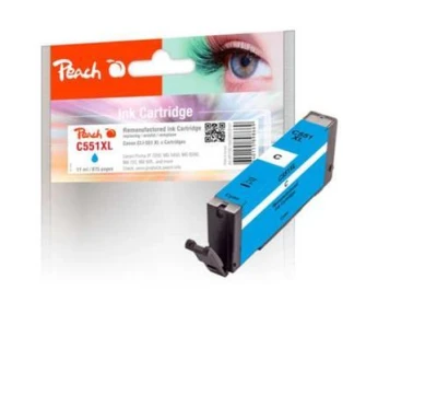 Peach Kompatibilní cartridge Canon CLI-551XL, cyan, 11 ml Peach Kompatibilní cartridge Canon CLI-551XL, cyan, 11 ml