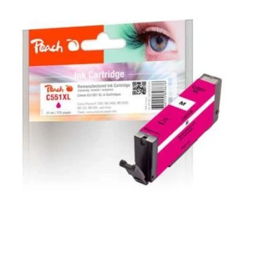 Peach Kompatibilní cartridge Canon CLI-551XL, magenta, 11 ml Peach Kompatibilní cartridge Canon CLI-551XL, magenta, 11 ml