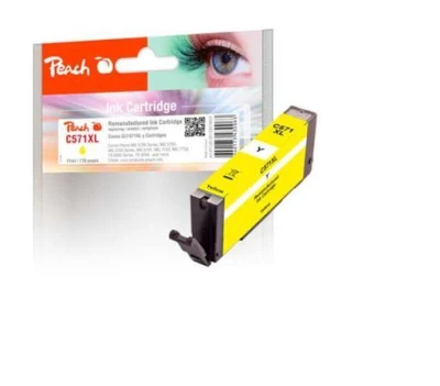 Peach Kompatibilní cartridge Canon CLI-571XLY, yellow, 11 ml