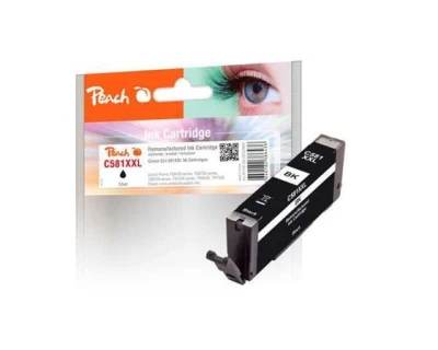 Peach Kompatibilní cartridge Canon CLI-581XXL, 1998C001, foto černá, 12ml