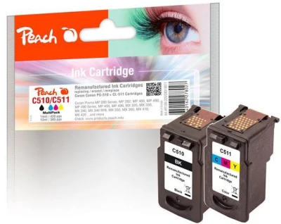 Peach Kompatibilní cartridge Canon PG-510 / CL-511 MultiPack, black, color