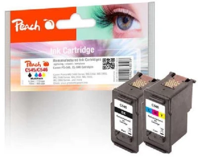Peach Kompatibilní cartridge Canon PG-545/CL-546 MultiPack, black, color, 9.5ml, 13ml Peach Kompatibilní cartridge Canon PG-545/CL-546 MultiPack, black, color, 9.5ml, 13ml